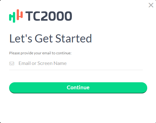 tc2000 sign up page