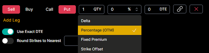 option omega add leg