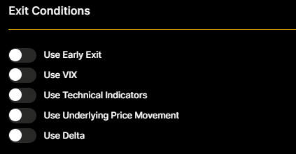 option omega exit conditions